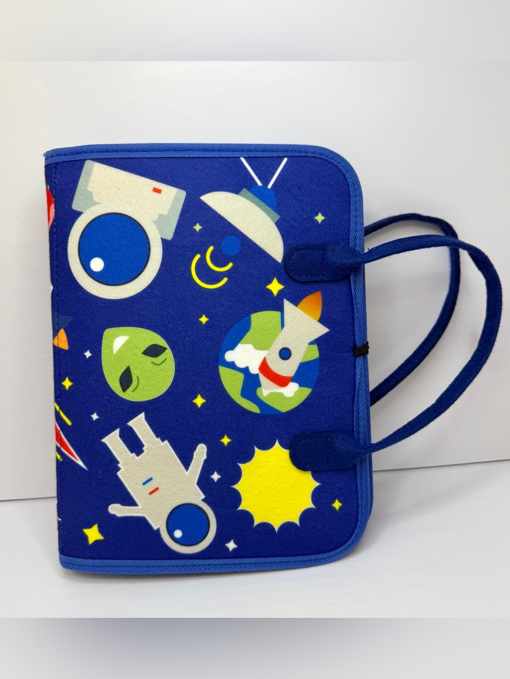 Travel Quiet Busy Book Toy for Travel Sensory Book for Fine Motor Skills Blue